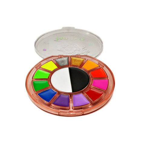 Paleta de sombras e iluminadores, pintura facial profesional Paleta De Sombras E Iluminadores, Pintura Facial Profesional