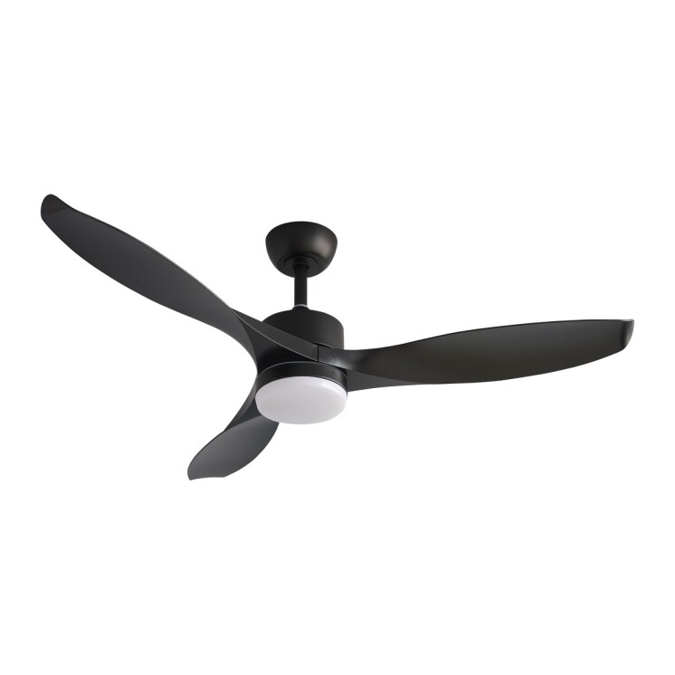Ventilador de Techo Practic Life FS52011 con Luz LED y Control Remoto Negro