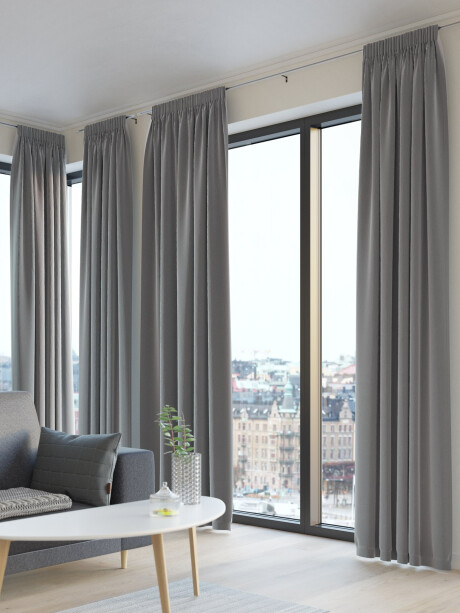 Cortina AUSTRA 1x140x300 terciopelo gris Cortina AUSTRA 1x140x300 terciopelo gris