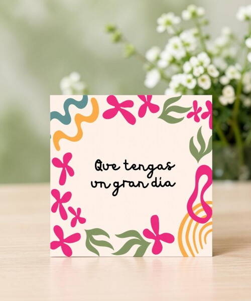 Tarjeta feliz día 10x10 DISEÑO 5