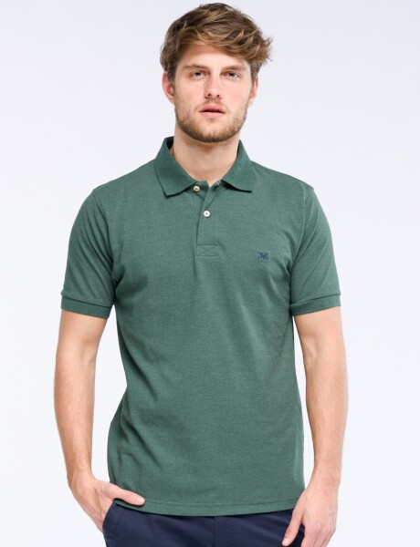 POLO PIQUE LISA Verde Oscuro