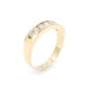 Anillo en oro 18k amarillo y 7 brillantes Anillo en oro 18k amarillo y 7 brillantes