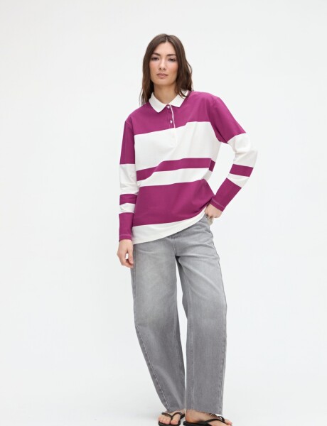 Remera polo Naia Off white