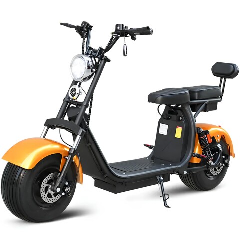 Moto Electrica Gogreen Deluxe 1500W 16Ah 30Km Autono. 45Km/h Color Variante Amarillo