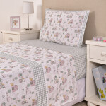 Juego de sábana Kids Granja Rosa Verde Y Beige – Twin Juego de sábana Kids Granja Rosa Verde Y Beige – Twin