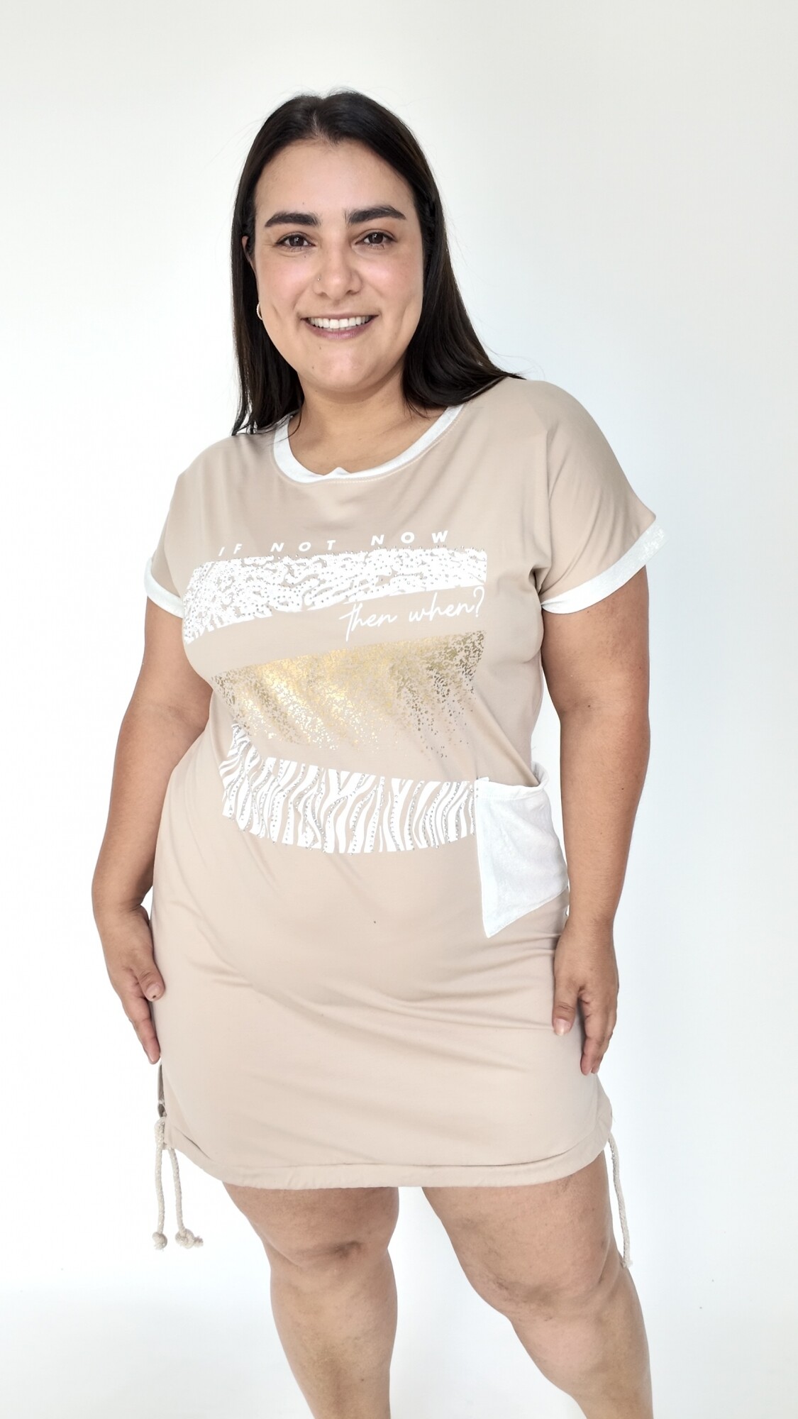 Vestido Solenne Beige