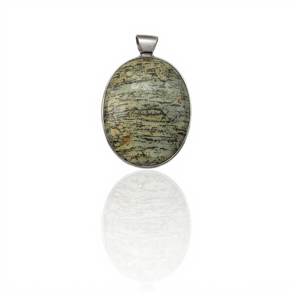 Dije Colgante Oval-Plata 925-Piedra Ópalo-CP4276 conpiedra