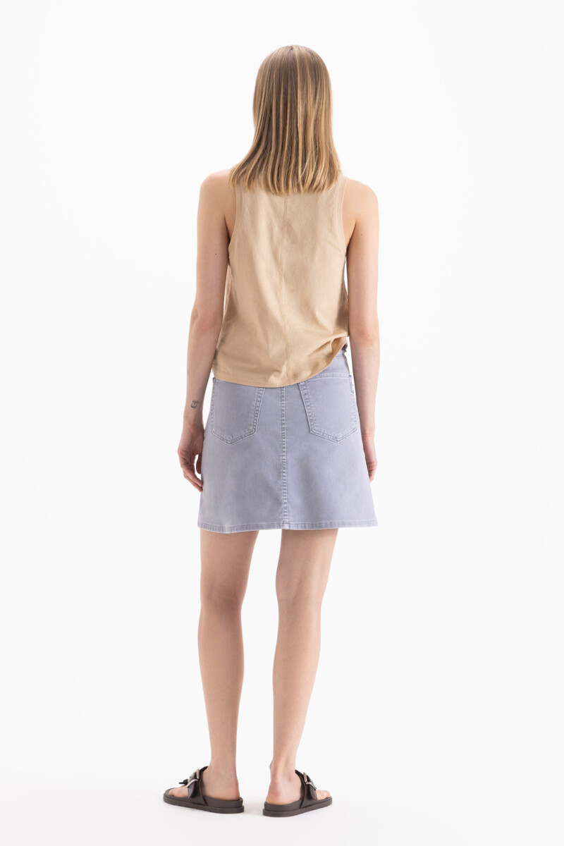 POLLERA MAX COLOR Gris