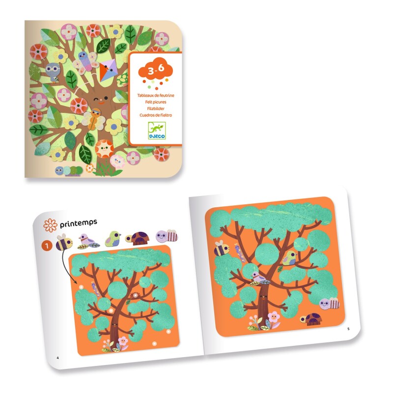 Cuadros de fieltro Estaciones Djeco Cuadros de fieltro Estaciones Djeco