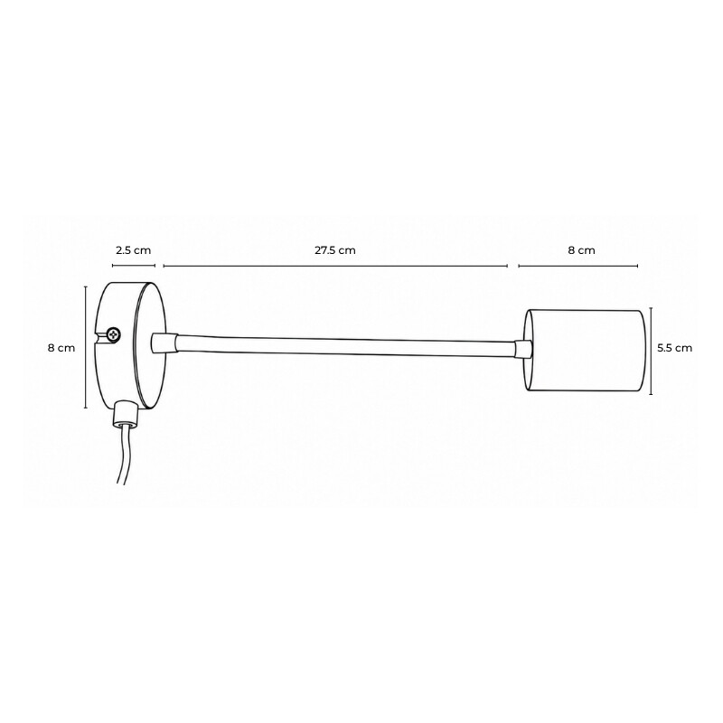 ARTEFACTO DE ADOSAR EN PARED BOLD Luminaria De Pared Bold Orientable Blanco