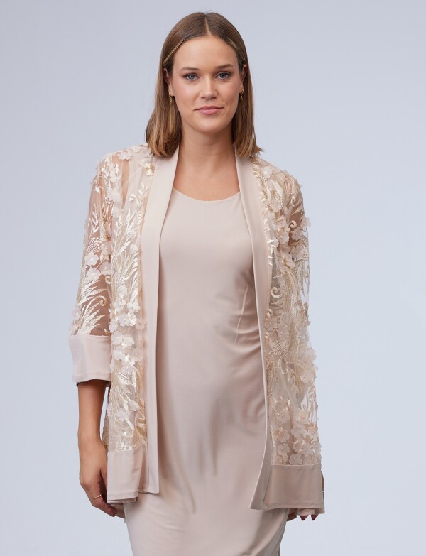 Set Vestido & Chaqueta BEIGE