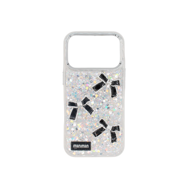 Protector para iPhone 17 Pro brillos con lazos en relieve Protector Para Iphone 17 Pro Brillos Con Lazos En Relieve