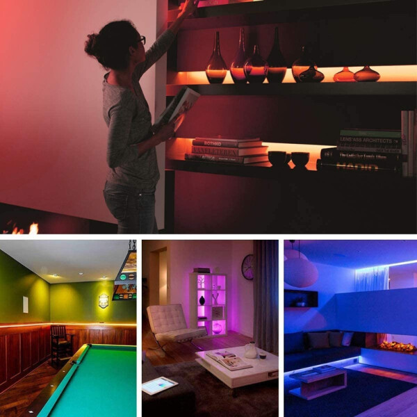 Cinta Luces Led Tira Rgb 5050 3m Bluetooth + Control Rem Cinta Luces Led Tira Rgb 5050 3m Bluetooth + Control Rem