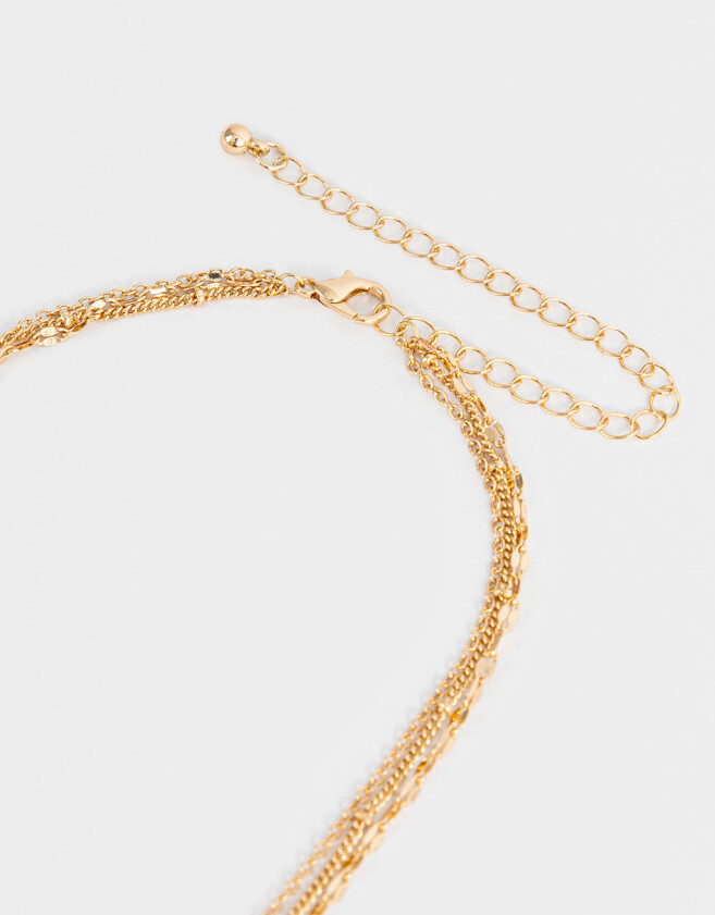 Collares Cortos De inicial Collar Corto De Inicial "i" - Dorado