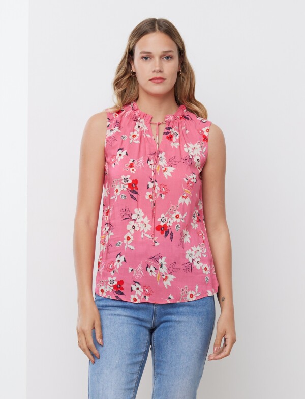 Musculosa Flores ROSA/MULTI