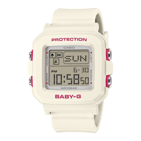 Reloj CASIO BABY-G BGD10KH-7DR Resina Blanco Esfera 40mm 0