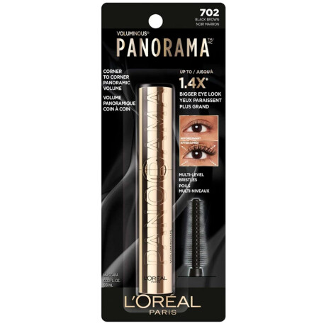 Máscara de Pestañas Volumizadora Loreal Panorama Black Brown Washable