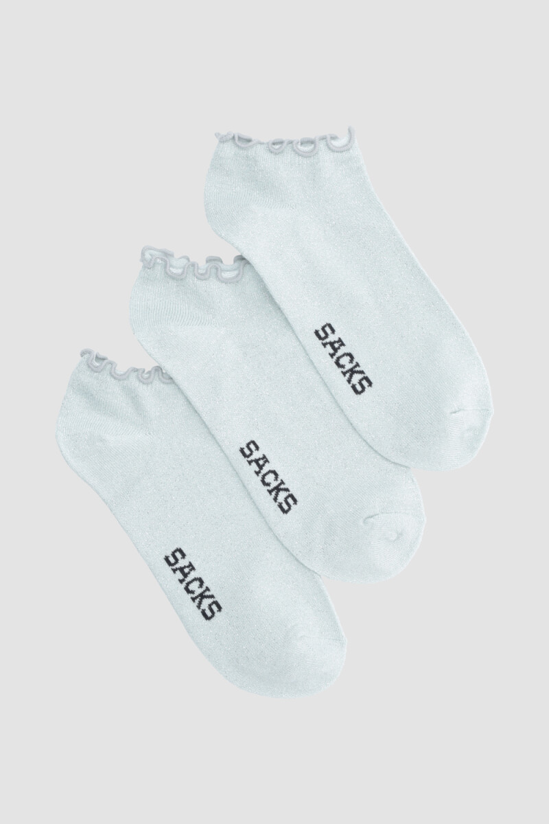 Pack x3 plantinas volado y lurex - Verde acqua 