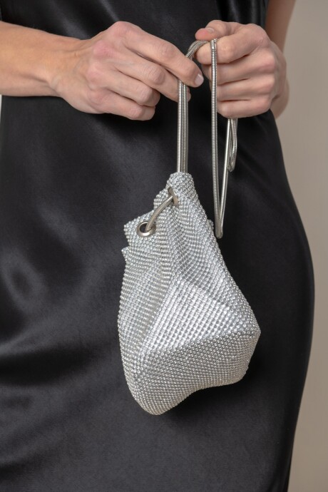 CARTERA GLASS Plateado