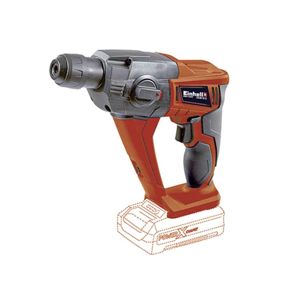 Rotomartillo A Batería 12mm 1.2 J SDS Plus 18V TE-HD 18 Li-S - ROJO-NEGRO 