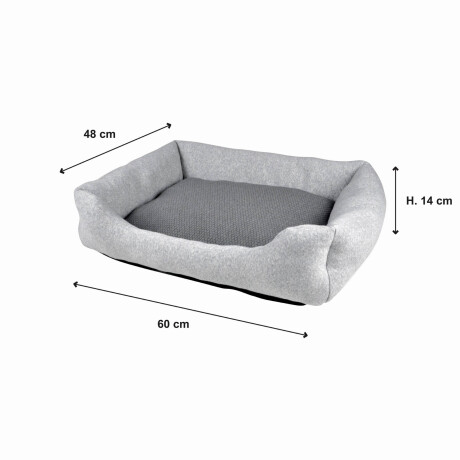 CAMA PARA MASCOTAS GRIS POLIESTER GRAPHENE