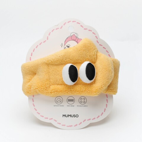 DIADEMA AJUSTABLE CON VELCRO Y OJOS GRANDES (AMARILLO) DIADEMA AJUSTABLE CON VELCRO Y OJOS GRANDES (AMARILLO)