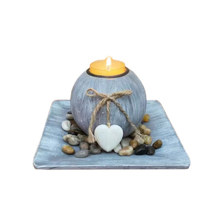 Centro De Mesa Portavela Corazón Centro De Mesa Portavela Corazón