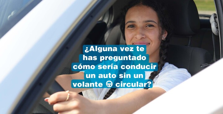 ¿Alguna vez te has preguntando cómo sería conducir un auto sin un volante circular?