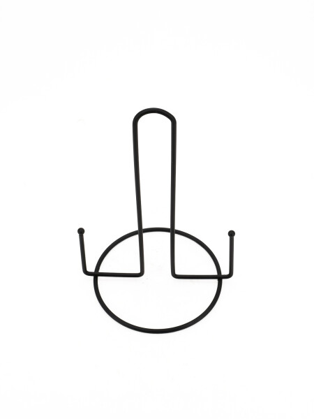 PORTA ROLLOS DE COCINA METAL NEGRO