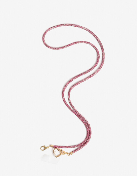 Llavero Strass Llavero Y Charm De Tira De Strass - Fucsia Claro