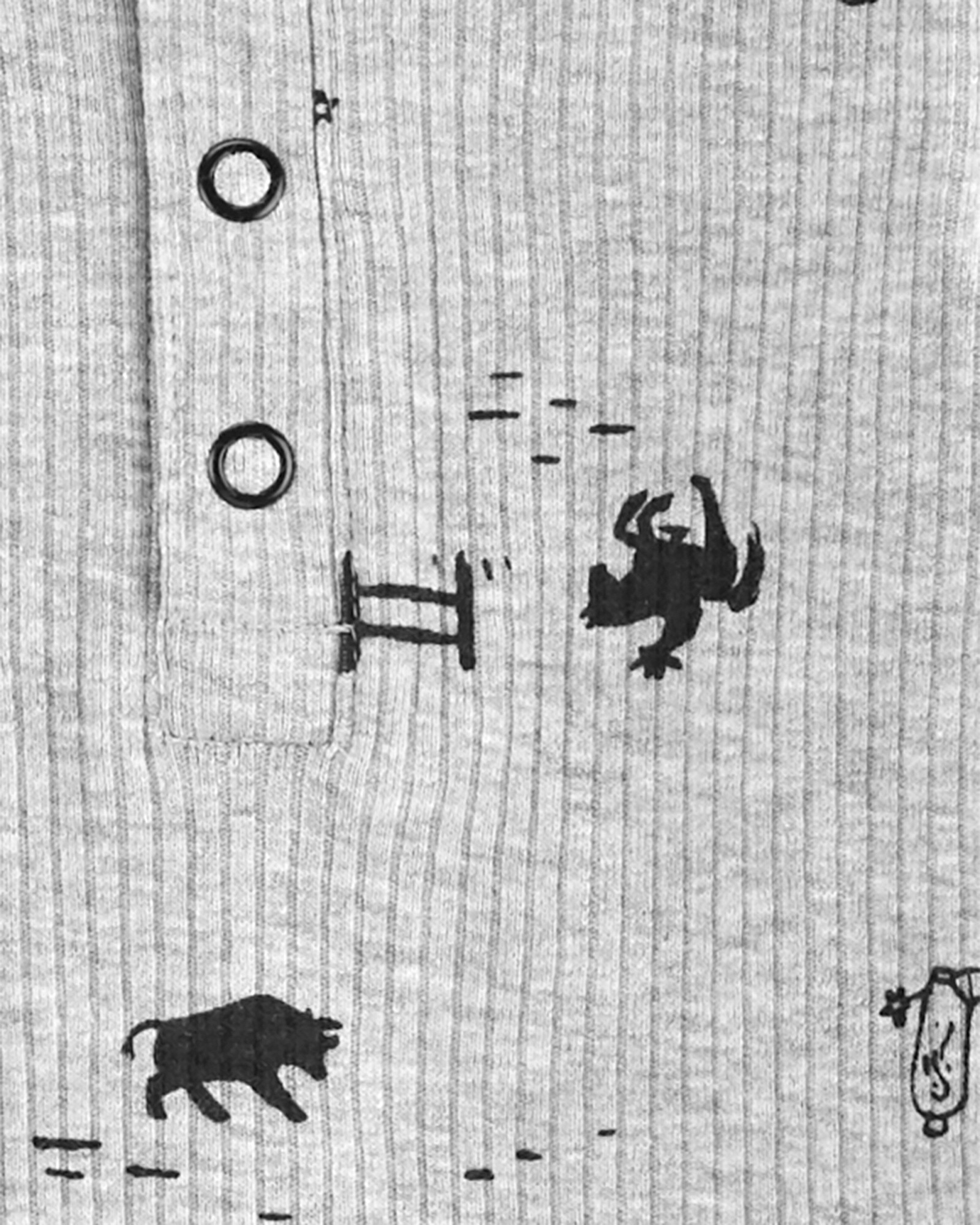 Set tres piezas pantalón y dos bodies de algodón Sin color