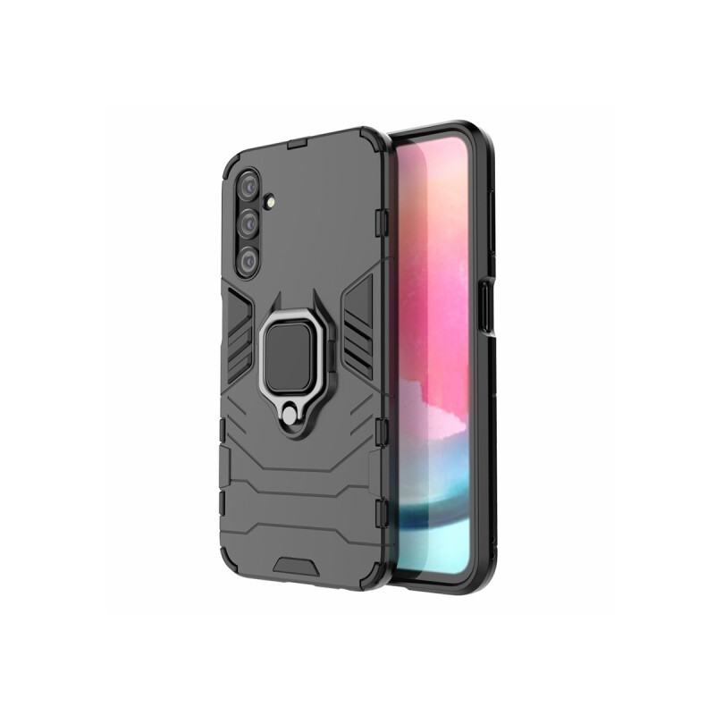 Protector para Samsung Galaxy A24 con anillo color negro Protector Para Samsung Galaxy A24 Con Anillo Color Negro