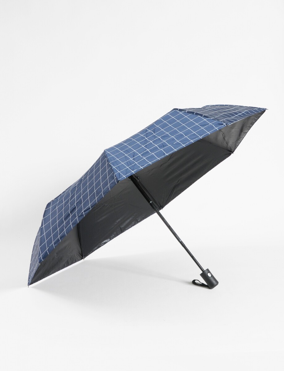 Paraguas estampa geométrica - azul 