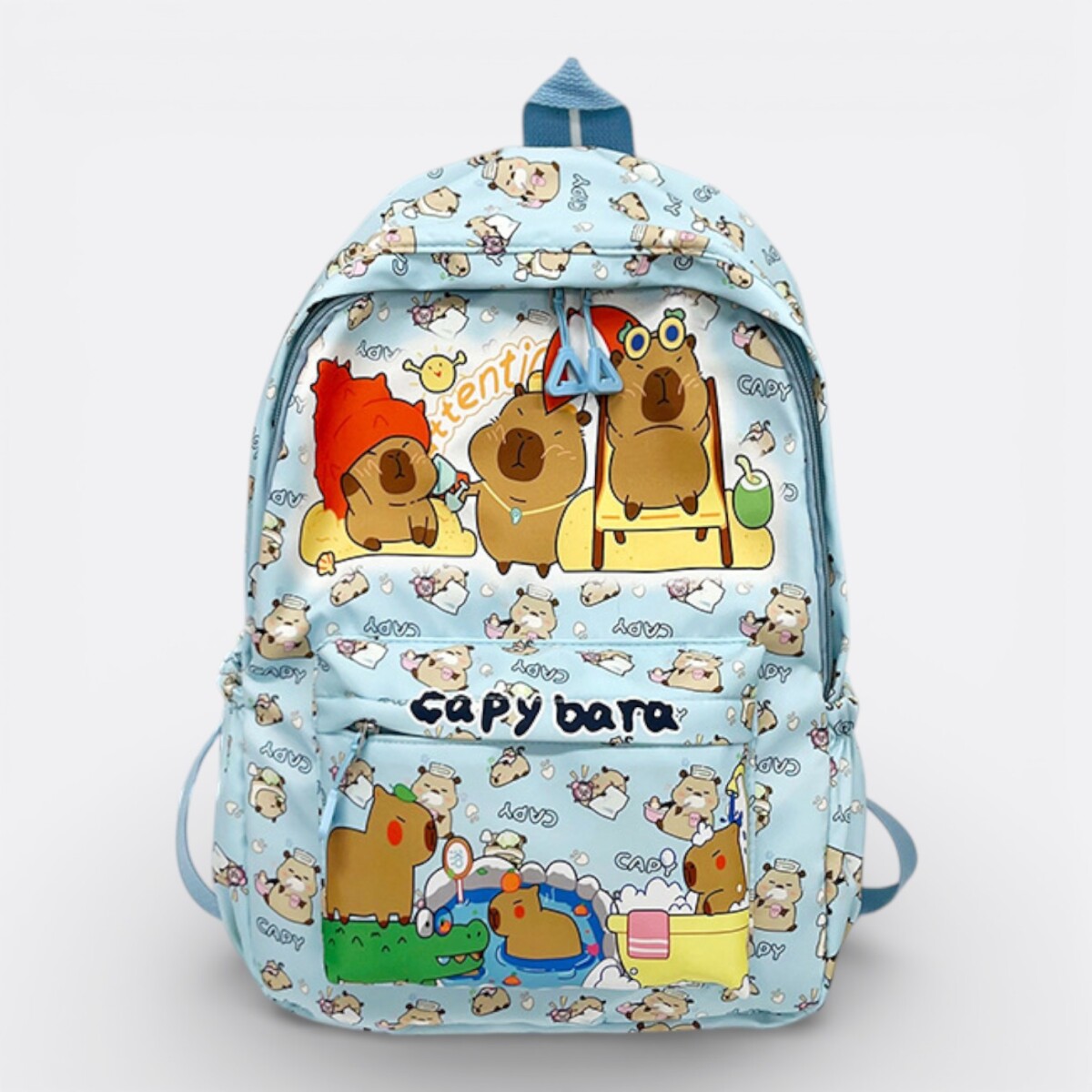 Mochila Capibara Kawaii - Celeste 