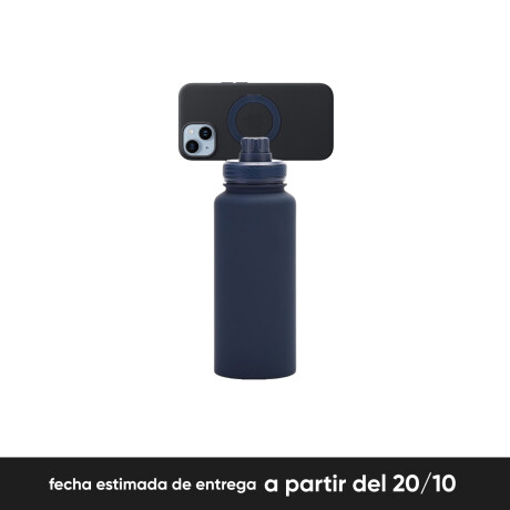 Botella Deportiva 960 Ml magética para celular Acero inoxidable Azul