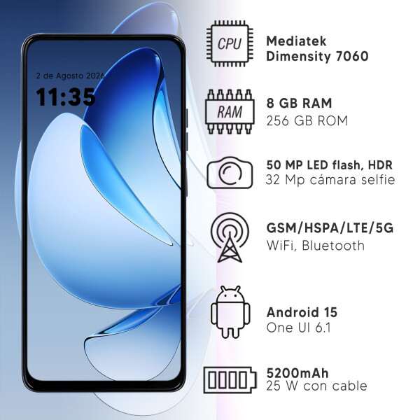 Motorola G56 8gb Ram 256gb 5g + Regalo AZUL