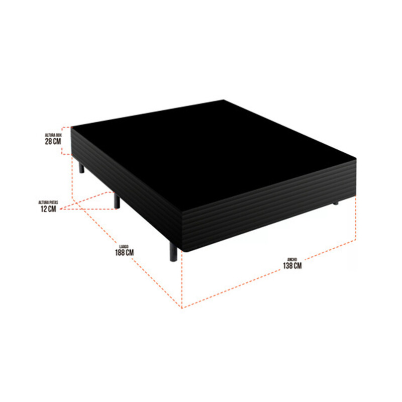 Sommier Somier Colchón 2 Plaza 30 Cm 150 Kg Reversible Ltc Sommier Somier Colchón 2 Plaza 30 Cm 150 Kg Reversible Ltc