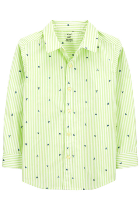 Camisa de popelina, manga larga diseño veleros Sin color