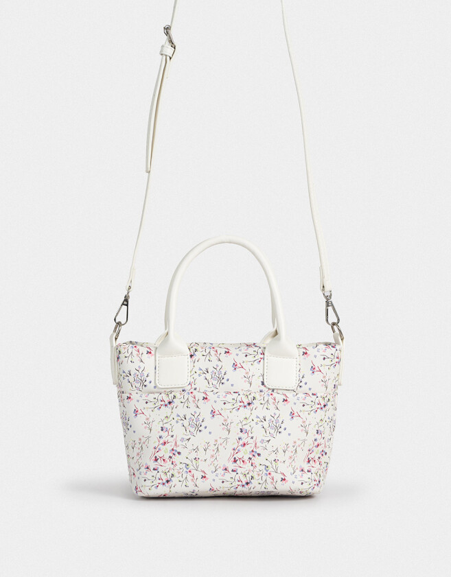 City Cartera Mini City Con Charm - Estampado Flores