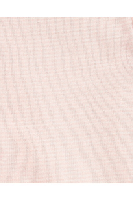 Set tres piezas de algodón, pantalón, saco y body, rosados Sin color