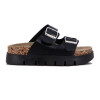 Sandalias Mujer Darkness Plataforma Y Hebillas Negro