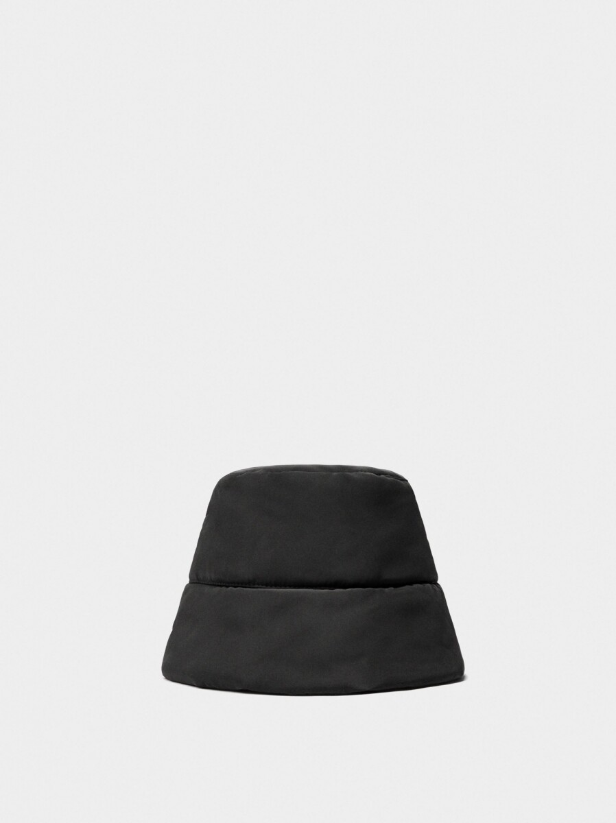 Sombrero Bucket De Nylon - negro 