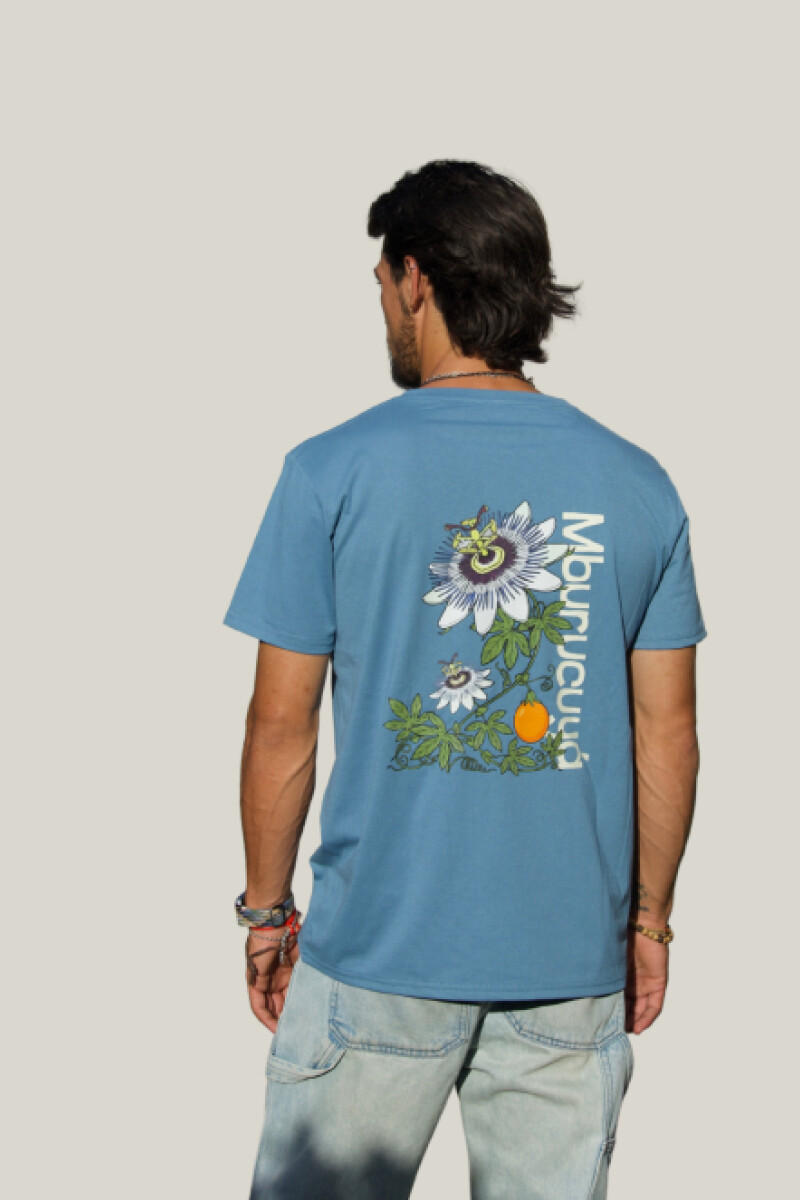 Camiseta Mburucuya Brixton Azul Piedra