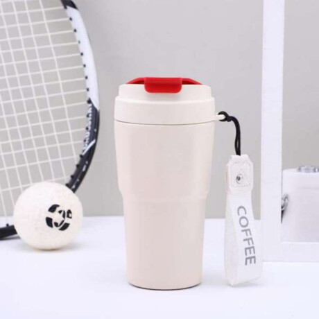 Vaso térmico con asa Blanco