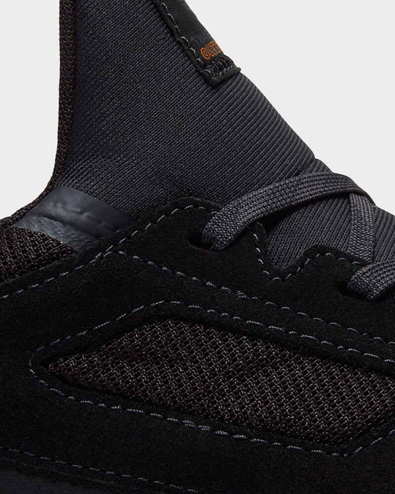 Low Lace Up Sneaker Black Mesh