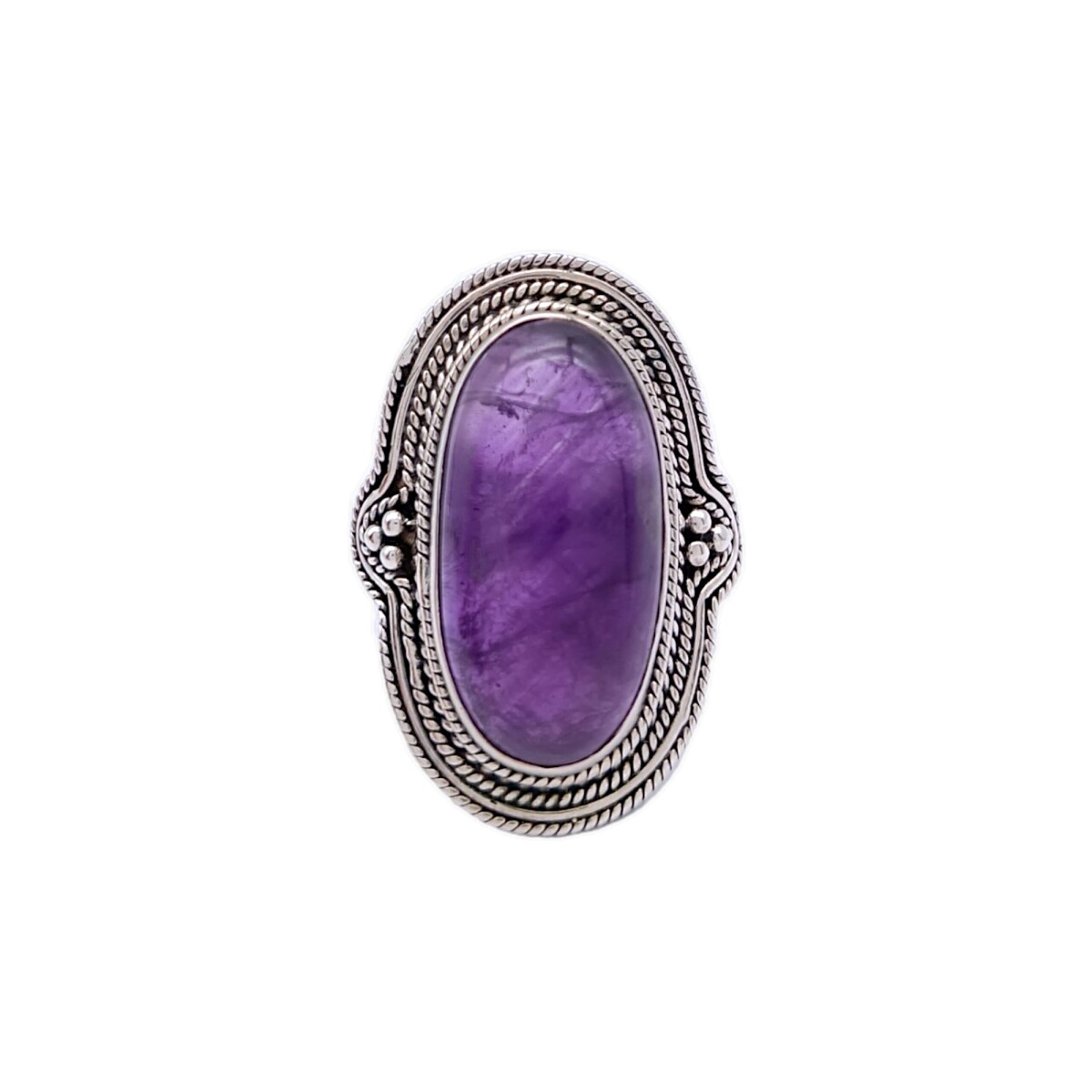 Anillo Oval-Plata 925-Piedra amatista imperial-AN3283 - conpiedra 