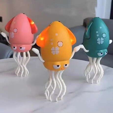 Pulpo Eléctrico Interactivo – Camina, Mueve la Cola y Hace Sonidos Amarillo