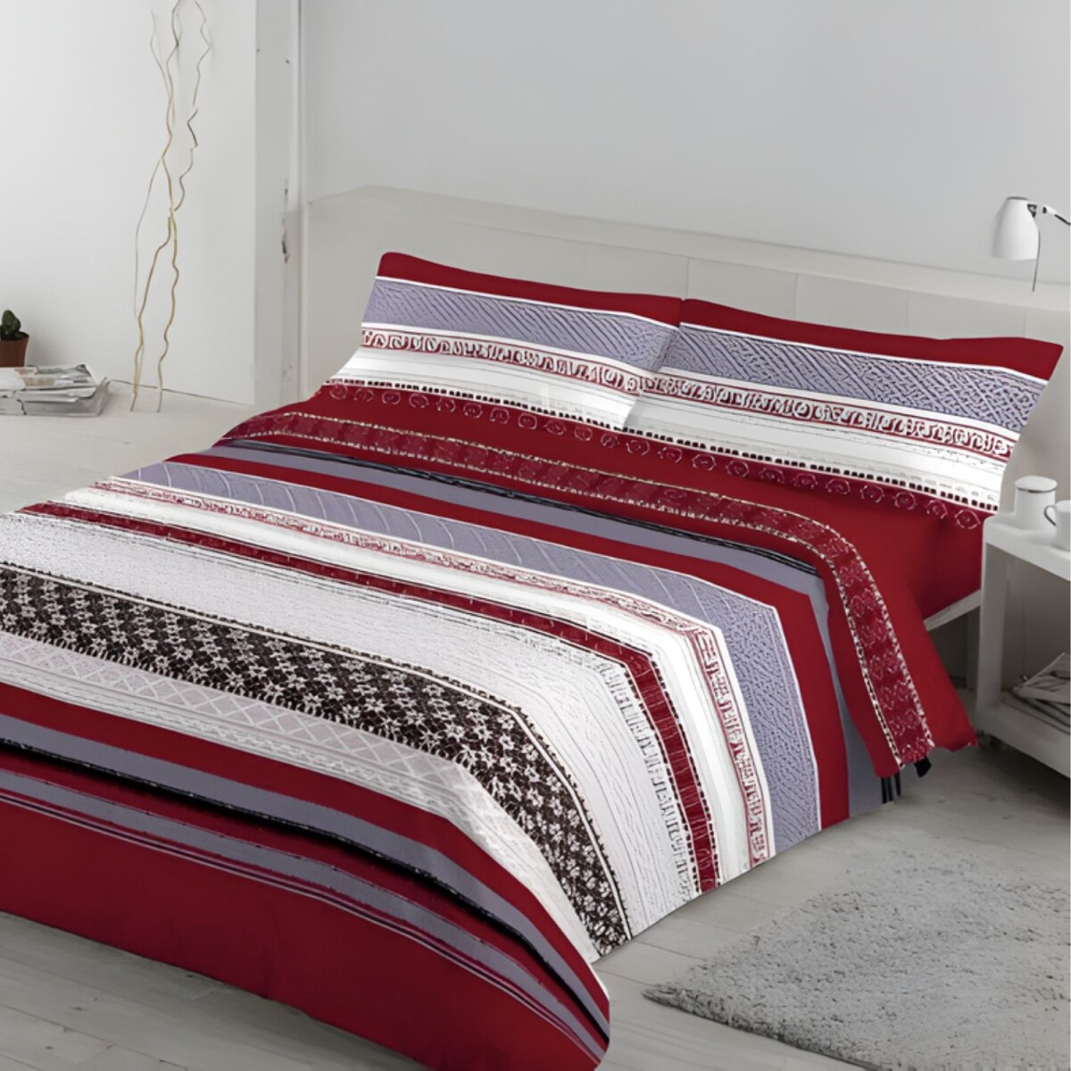 Acolchado Cotton Flor de 1 plaza Queen 240x160cm - 067 