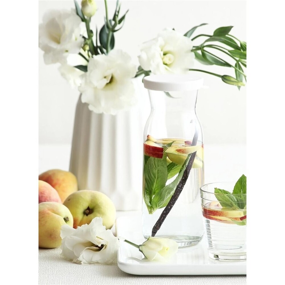 Decanter C/+D2:D65 Tapa 700 Cc H20 D6,8Cm Blan Fonte Lav DECANTER C/+D2:D65 TAPA 700 CC H20 D6,8CM BLAN FONTE LAV