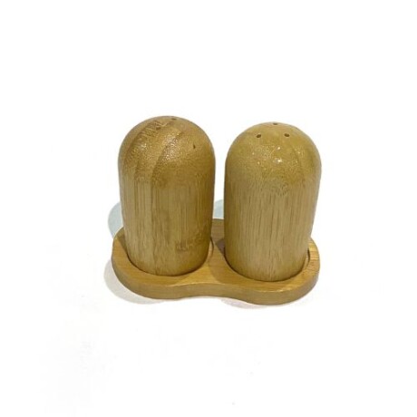 Set de Salero y Pimentero Madera de Bamboo 001